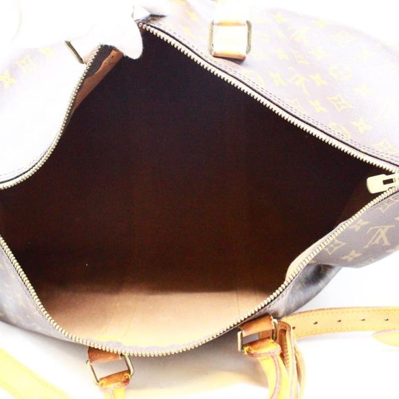 LOUIS VUITTON #42839 Monogram Canvas Keepall Bandouliere Duffle Bag - Picture 4 of 10